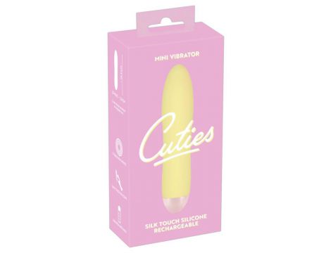 Mini wibrator Cuties żółty USB 13 cm - 2