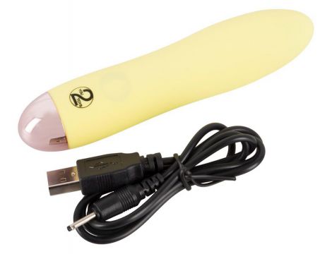Mini wibrator Cuties żółty USB 13 cm - 8