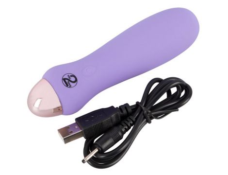 Mini wibrator Cuties fioletowy USB 12,5 cm - 10