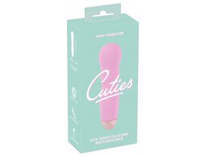 Mini wibrator Cuties różowy silikonowy USB 12 cm