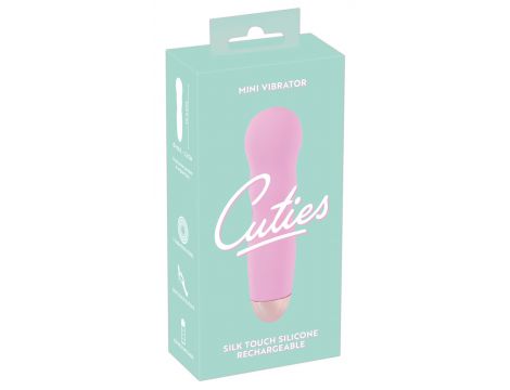 Mini wibrator Cuties różowy silikonowy USB 12 cm - 2