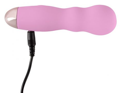 Mini wibrator Cuties różowy silikonowy USB 12 cm - 10