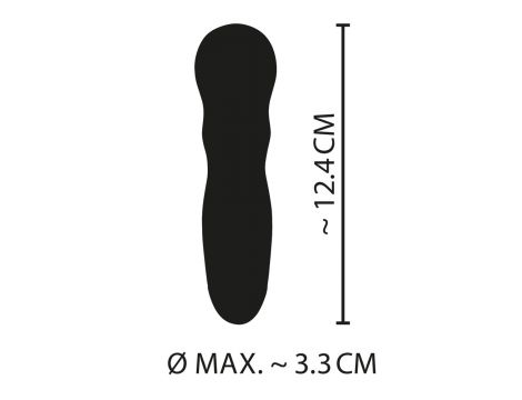 Mini wibrator Cuties różowy silikonowy USB 12 cm - 12