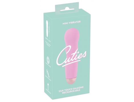 Mini wibrator Cuties różowy silikonowy USB 12 cm