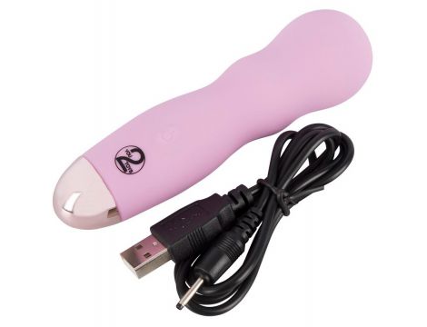 Mini wibrator Cuties różowy silikonowy USB 12 cm - 7
