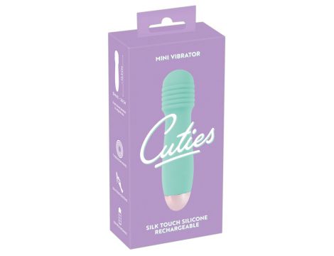 Mini wibrator silikonowy Cuties zielony USB 12,5 cm - 2