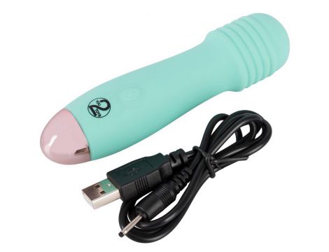 Mini wibrator silikonowy Cuties zielony USB 12,5 cm - 7