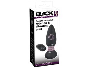 Korek analny rotacyjny Black Velvets pilot USB 14 cm