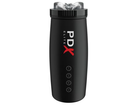 Masturbator PDX Elite Motobator 2 wibrujący z ssaniem USB 23 cm - 6