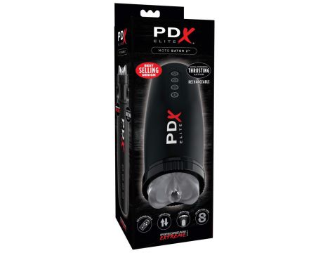 Masturbator PDX Elite Motobator 2 wibrujący z ssaniem USB 23 cm