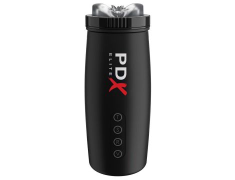 Masturbator PDX Elite Motobator 2 wibrujący z ssaniem USB 23 cm - 5