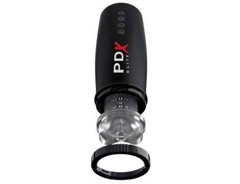 Masturbator PDX Elite Motobator 2 wibrujący z ssaniem USB 23 cm - 11