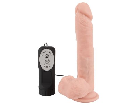 Wibrator realistyczny Medical Silicone z pchaniem 21 cm - 6