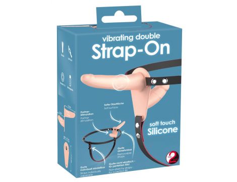Vibrating Double Strap-On - 2
