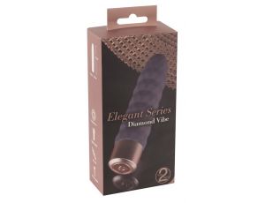 Wibrator Diamond Vibe z falami silikonowy USB 15 cm