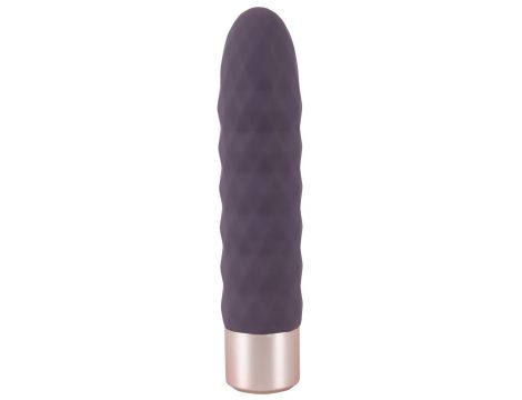 Wibrator Diamond Vibe z falami silikonowy USB 15 cm - 4