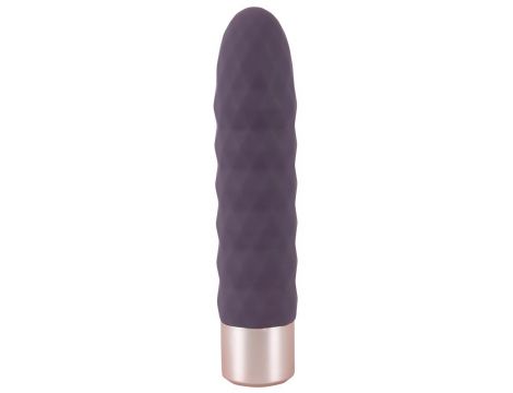 Wibrator Diamond Vibe z falami silikonowy USB 15 cm - 3