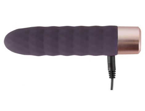 Wibrator Diamond Vibe z falami silikonowy USB 15 cm - 11