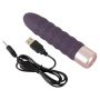 Wibrator Diamond Vibe z falami silikonowy USB 15 cm - 15