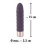 Wibrator Diamond Vibe z falami silikonowy USB 15 cm - 19
