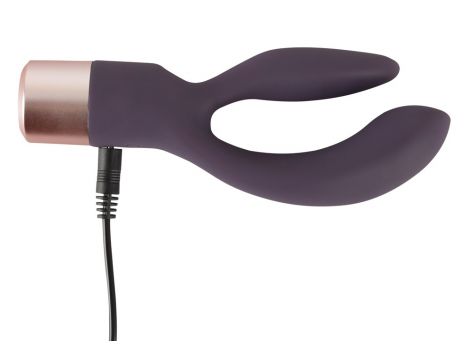 Wibrator króliczek Elegant Series podwójny silikonowy USB 15,2 cm - 13
