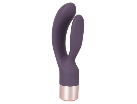 Wibrator króliczek Elegant Series podwójny silikonowy USB 15,2 cm - 4