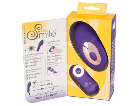Wibrator Sweet Smile w majtkach z pilotem RC silikonowy USB - 17