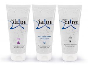 Zestaw lubrykantów Just Glide Waterbased Anal Toys 3x200ml