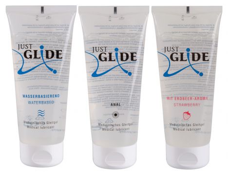 Zestaw lubrykantów Just Glide Waterbased Anal Toys 3x200ml - 4
