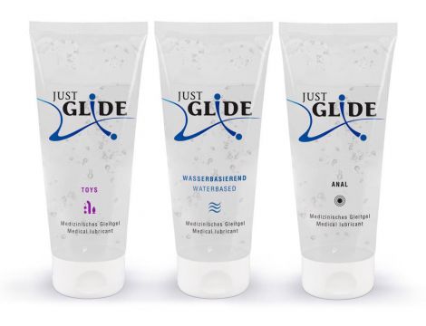 Zestaw lubrykantów Just Glide Waterbased Anal Toys 3x200ml