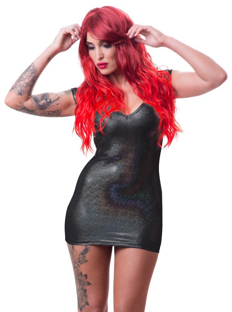 wig red wavy long