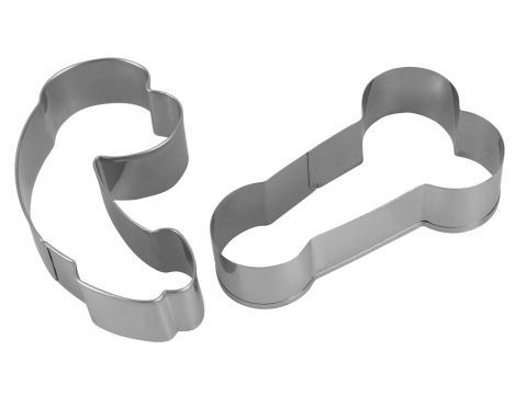 Zestaw 2 metalowych wykrawaczek do ciastek penis 10 cm - 4