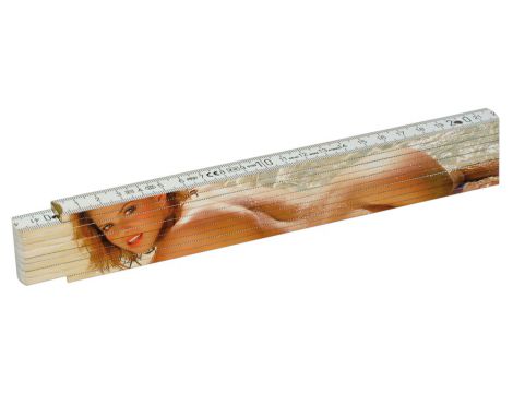 Miarka składana Girl 2m drewniana erotyczna - 5
