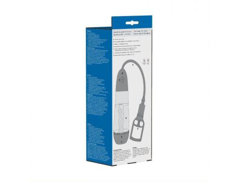 Masturbator z pompką Me You Us Amplify Pump przezroczysty czarny - 5