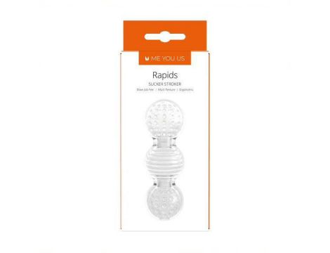 Masturbator- Me You Us Rapids Sucker Stroker Male Masturbator Transparent - 4