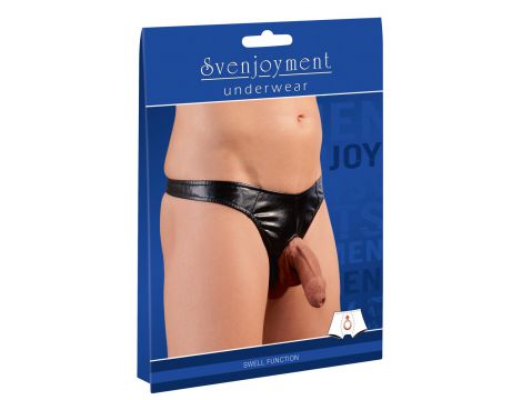 Stringi męskie z imitacji skóry Svenjoyment 2XL - 2