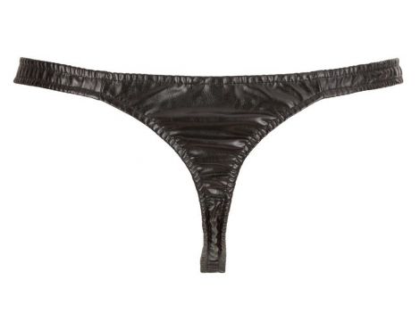 Stringi męskie z imitacji skóry Svenjoyment 2XL - 14