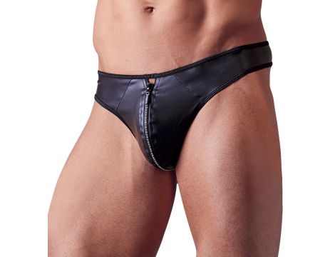 Stringi męskie Svenjoyment z błyszczącym zamkiem XL - 4