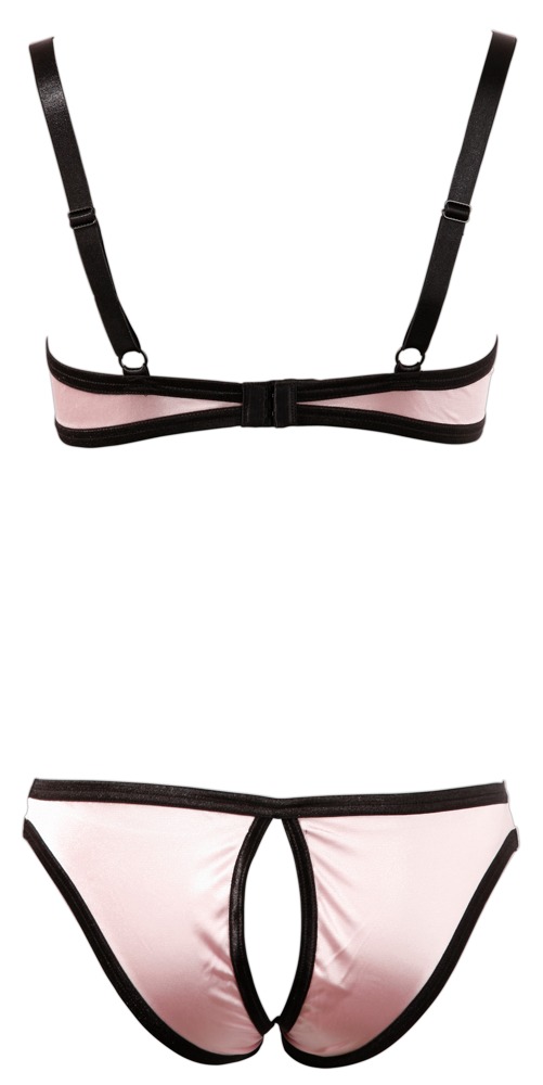 half-cup bra set rose 80b/m