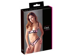 Komplet Shelf Bra satynowy Cottelli Lingerie 80B