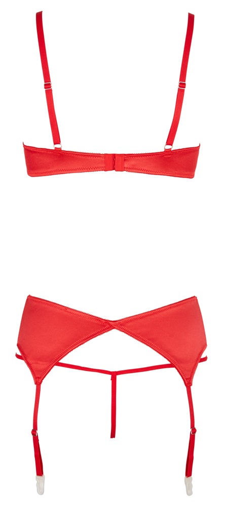 shelf bra set red 85b/l