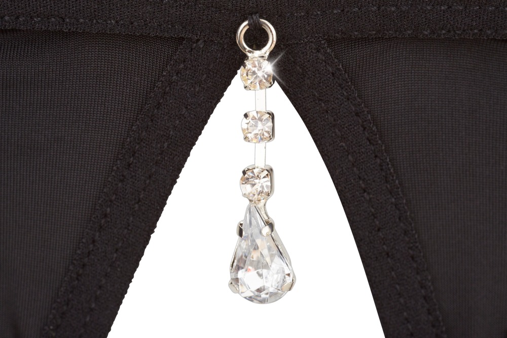 rhinestone shelf bra set 85c/l