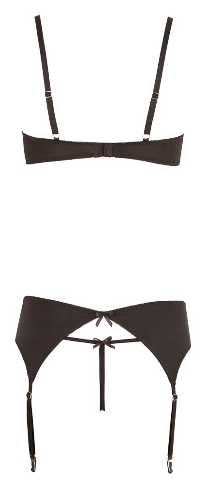 rhinestone shelf bra set 85c/l