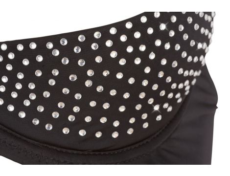 Błyszczący komplet Rhinestone Abierta Fina z dżetami 85C - 10