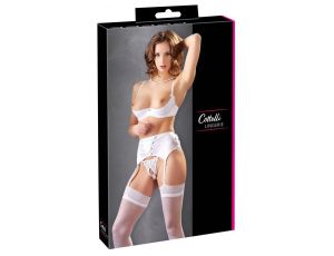 Komplet shelf bra Cottelli Lingerie biały 85C