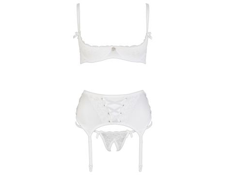 Komplet shelf bra Cottelli Lingerie biały 85C - 18