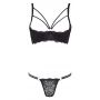 Biustonosz półkowy koronkowy Cottelli LINGERIE czarny 75B - 11