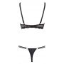 Biustonosz półkowy koronkowy Cottelli LINGERIE czarny 75B - 19