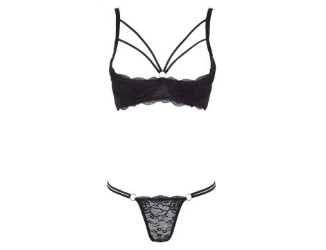 Biustonosz shelf lace Cottelli LINGERIE czarny 85B - 17