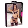 Komplet Cottelli Lingerie koronkowy z otwartym krokiem M - 2